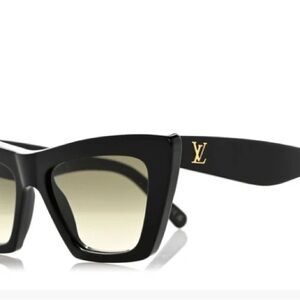 Louis Vuitton Black and Gold Sunglasses